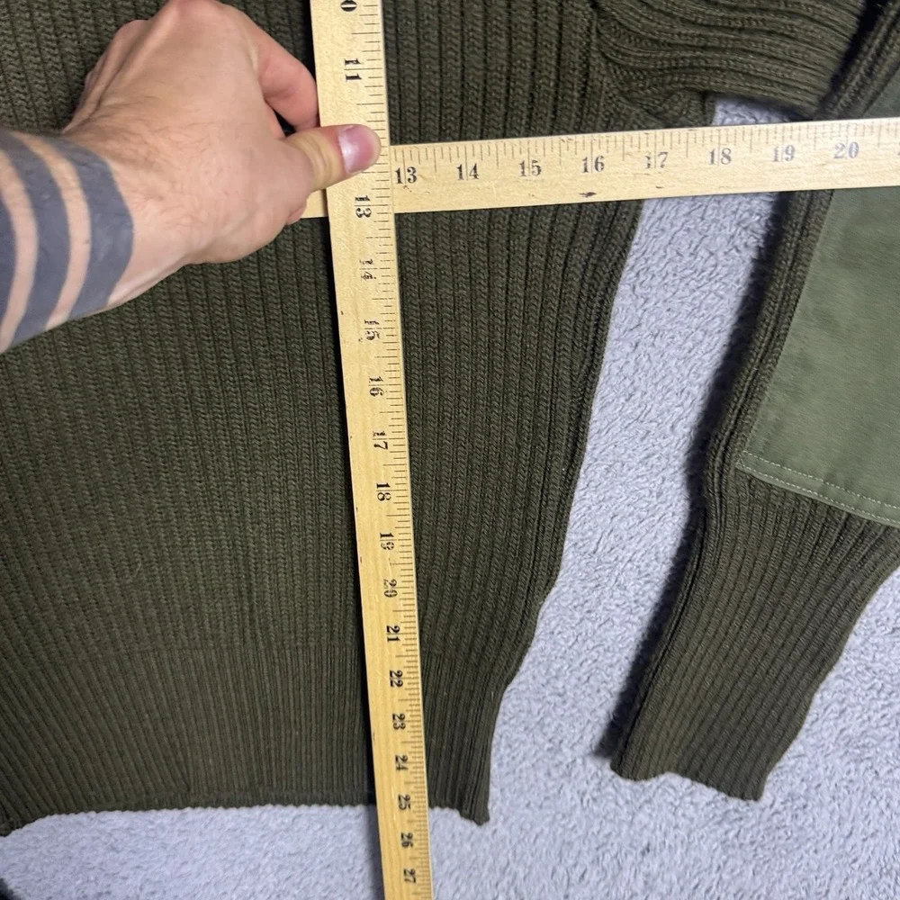 USMC Marine Green 100% Wool Knit Service Sweater Commando Woolly Pully Mens 38